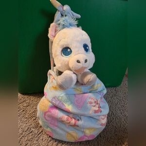 Disney Babies Hercules Pegasus Horse Plush In Swaddle Blanket